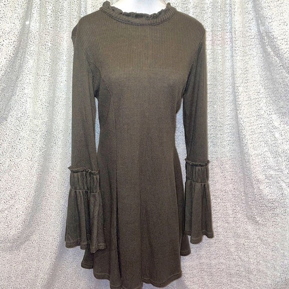Love Riche Dresses & Skirts - Bell Sleeve Sweater Dress
